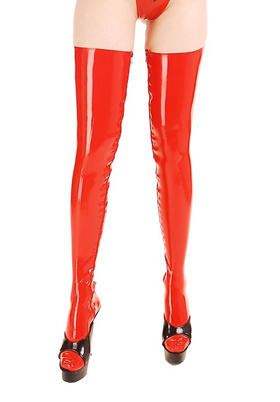 Latex-Str�mpfe mit Rei�verschluss
