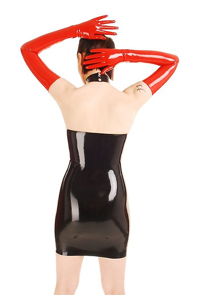 Latex-Kleid
