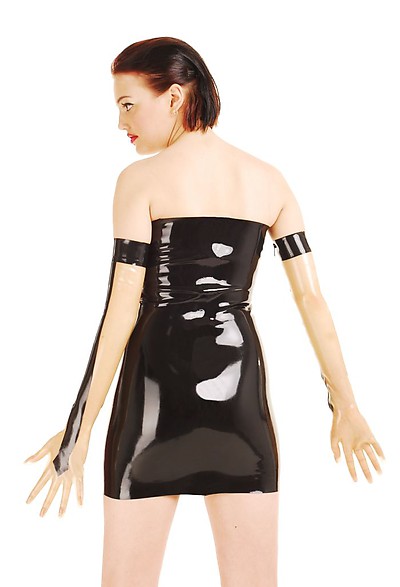 Latex-Kleid mit Rei�verschluss