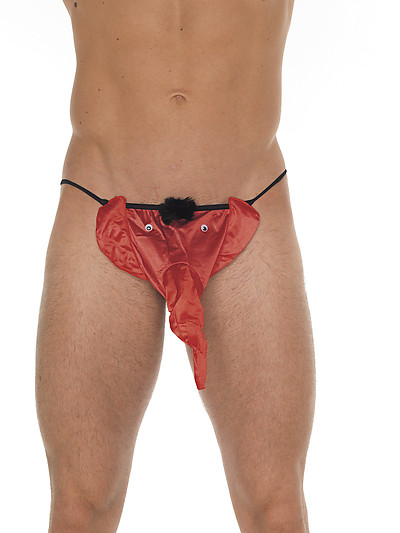 Rimba 5381916000: Slip (G-String) Elefant rot