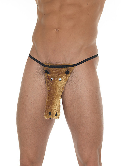 Rimba 5381955000: Slip (G-String) Pferd braun