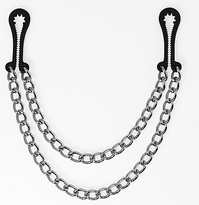 Plastik Nippelklemmen mit Doppelkette