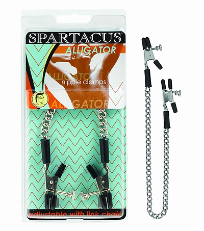 SPARTACUS Nipple Clamp with chain