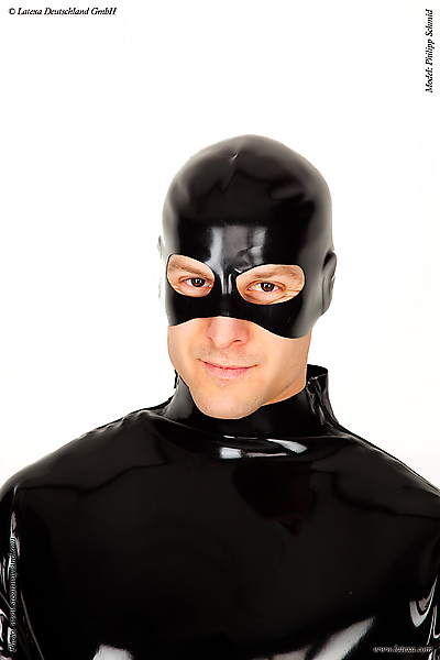 Latexkleidung von Latexa: Latexhalbmaske für Männer Latexa 3267: Latexhalbmaske für Männer