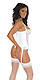Corsage + Slip/Strümpfe weiß 5381061001 von Rimba Leder, Lack, Latex und SM von Rimba günstig online bestellen