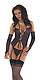 Leder, Lack, Latex und SM von Rimba günstig online bestellen Mieder Set mit Strümpfen 6-tlg. schwarz 5381062000 von Rimba