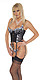 Leder, Lack, Latex und SM von Rimba günstig online bestellen Corsage,String & Strümpfe schwarz/weiß 5381065004 von Rimba