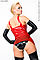 Latexa 1137A im Angebot Latexkorsett mit Brustwarzenöffnung Rubberoutfit 1137A von Latexa
