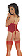 Corsage + Slip/Strümpfe rot 5381022004 von Rimba Leder, Lack, Latex und SM von Rimba günstig online bestellen