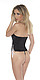 Bustier + String schwarz/weiß 5381088004 von Rimba Leder, Lack, Latex und SM von Rimba günstig online bestellen
