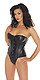 Leder, Lack, Latex und SM von Rimba günstig online bestellen Corset + String schwarz 5381099001 von Rimba