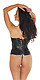 Corset + String schwarz 5381099001 von Rimba Leder, Lack, Latex und SM von Rimba günstig online bestellen