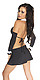 Büro-Kostüm, 7-tlg. schwarz/weiß 5381815000 von Rimba Leder, Lack, Latex und SM von Rimba günstig online bestellen