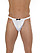 Leder, Lack, Latex und SM von Rimba günstig online bestellen Slip (G-String) weiß-schwarz 5381920000 von Rimba