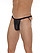 Leder, Lack, Latex und SM von Rimba günstig online bestellen Slip (G-String) mit Sportträgern schwarz 5381948000 von Rimba