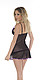 Minikleid + String schwarz/lila 5381036000 von Rimba Leder, Lack, Latex und SM von Rimba günstig online bestellen