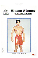 LATEX Bermuda Shorts rot
