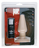 PURE Anal Butt Plug mit Vib. flesh L