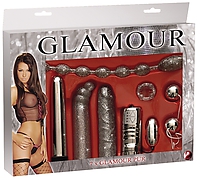 Glamour Vibrator-Set silber, 7tlg.