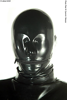 Anatomische Latexmaske für Herren mit Reißverschluss