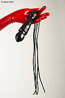 Latexstarpeitsche mit 4 Riemen