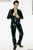 Genähter Herren-Latexblazer