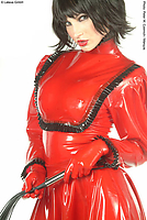 Latexrüschenbluse, geklebt