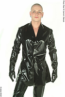 Herrenlatexjacke
