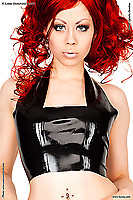 Neckholder Latextop, geklebt