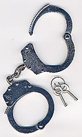 Polizei-Handschelle Edelstahl
