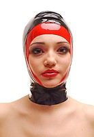 Latex-Maske mit Reißverschluss