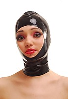 Latex-Maske mit Reißverschluss