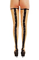 Latex-Strümpfe mit Reißverschluss
