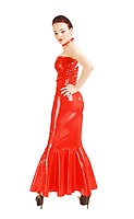 Latex-Kleid