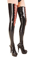 Latex-Strümpfe mit Reißverschluss