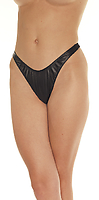 Slip Leder schwarz