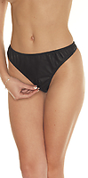 Slip Leder schwarz
