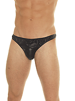 Slip Leder schwarz