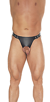 Keuschheitsgürtel Leder + Dildo innen