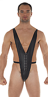 Body Leder schwarz mit Reißverschluß