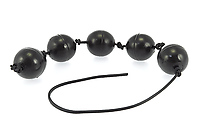 Liebeskugelkette Gummi schwarz