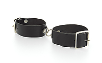 Fußfesseln Leder schwarz