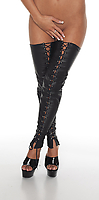Beinschnürer Leder schwarz