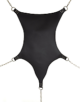 Hängematte Leder schwarz