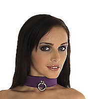 Halsband Velours lila