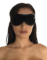 Augenmaske Velours schwarz