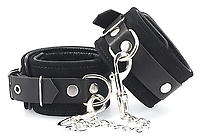 Fußschellen Velours schwarz