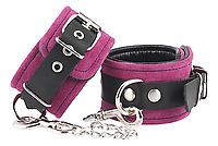 Handschellen Velours rosa