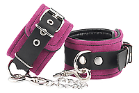 Fußschellen Velours rosa 