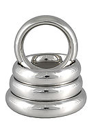 Cockring aus Edelstahl 1,5 cm breit Donut-Style